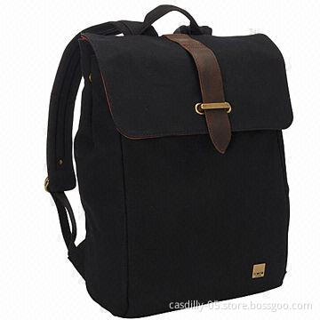 Backpack, made of cotton leather trim